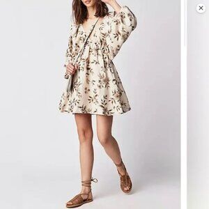 BNWT Free People Portia Printed Dress
